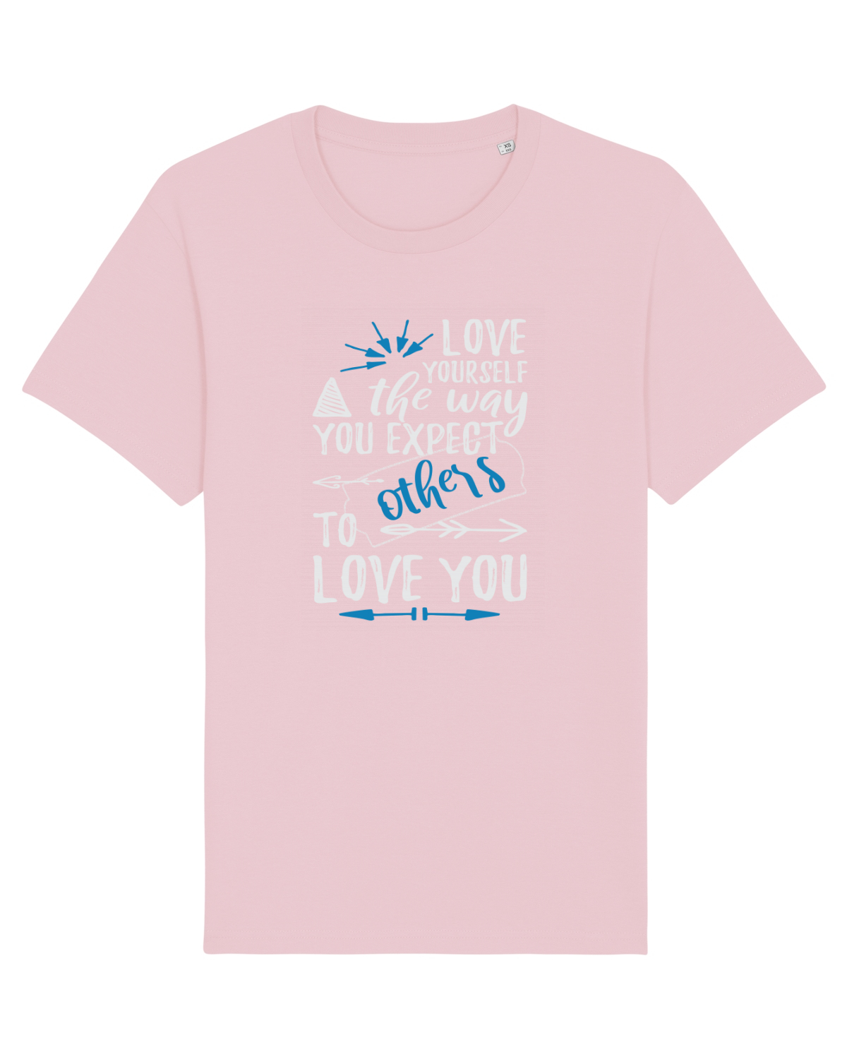 Tricou mânecă scurtă Unisex Rocker Cotton Pink