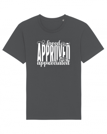 Loved, approved, appreciated -alb Anthracite