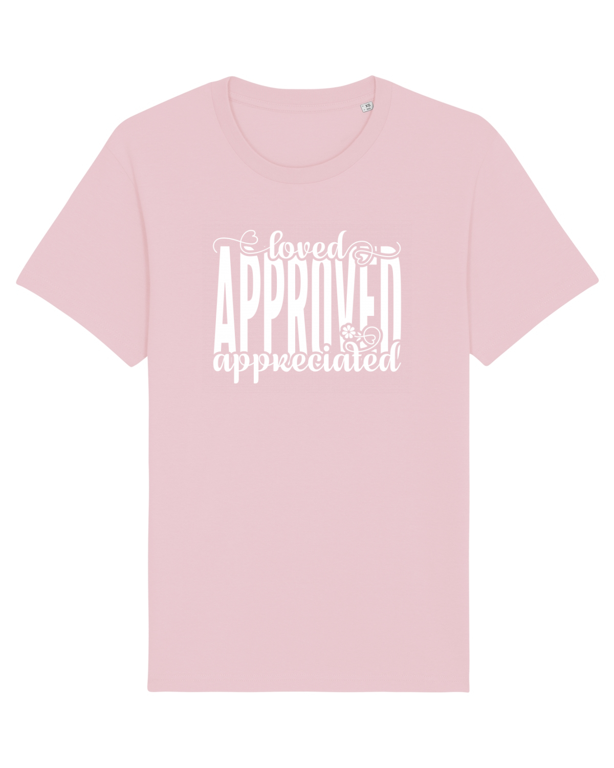 Tricou mânecă scurtă Unisex Rocker Cotton Pink