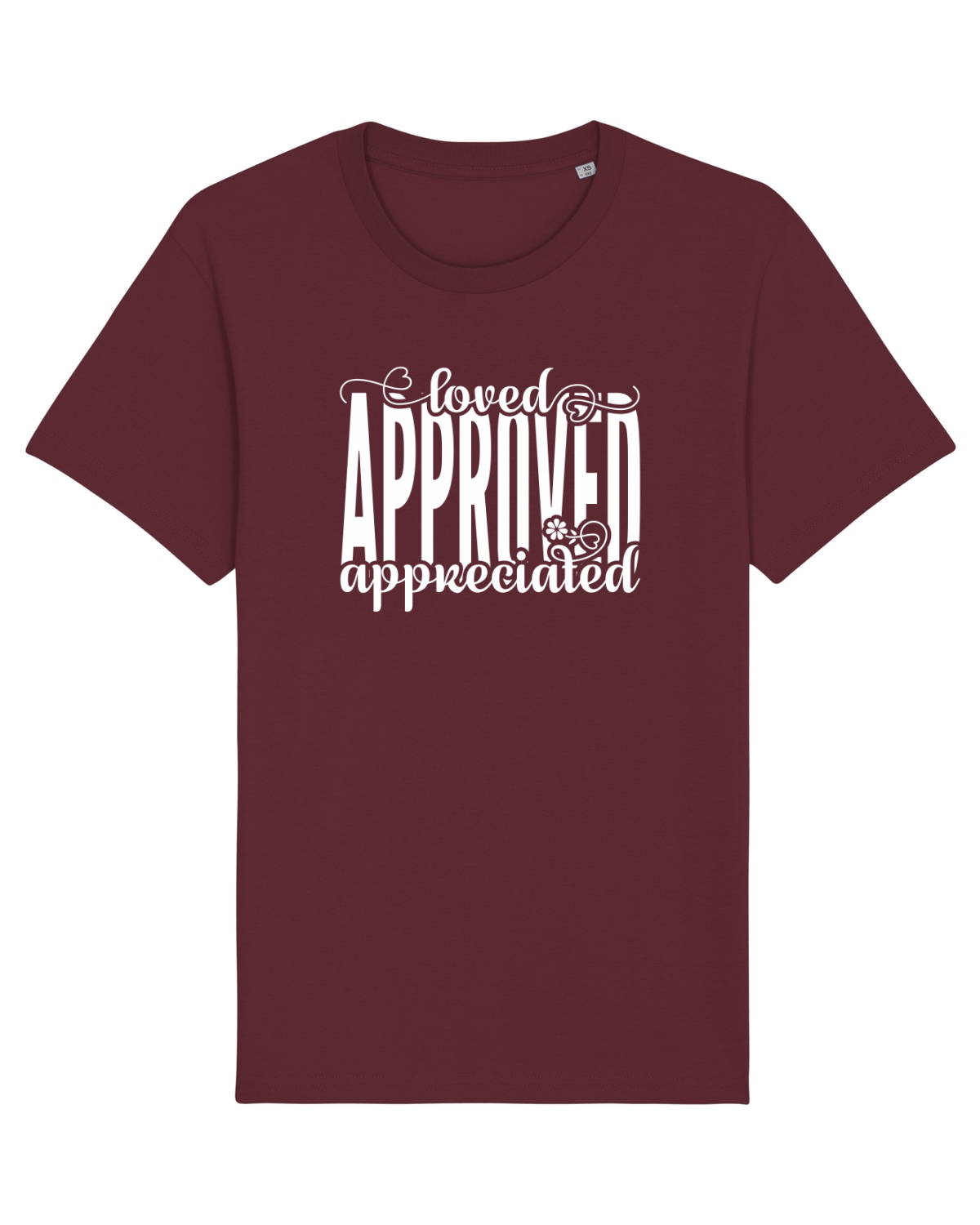 Tricou mânecă scurtă Unisex Rocker Burgundy