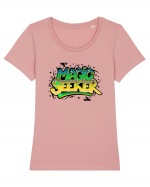 Magic seeker - graffiti Tricou mânecă scurtă guler larg fitted Damă Expresser