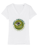 Melomaniac Tricou mânecă scurtă guler V Damă Evoker