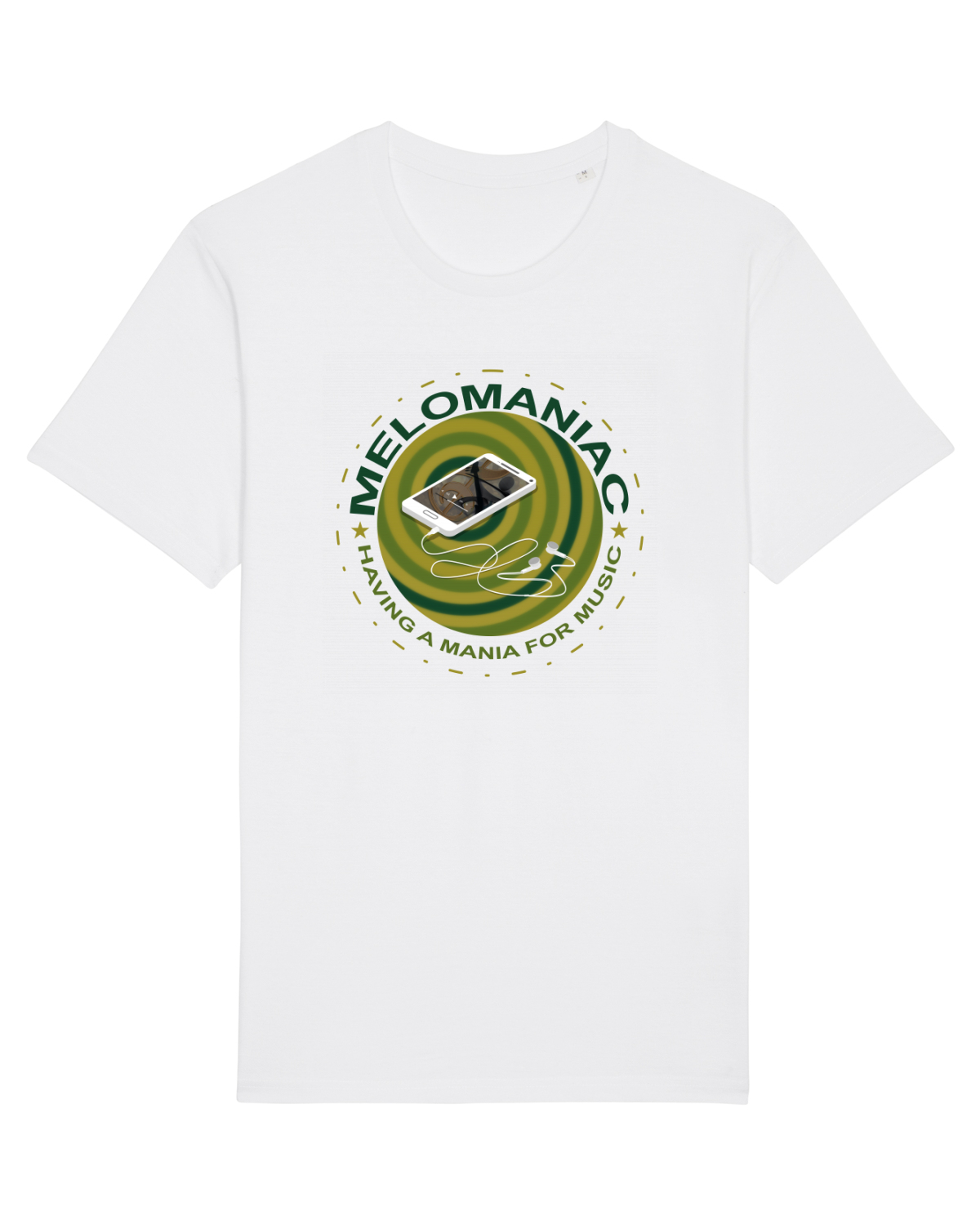 Tricou mânecă scurtă Unisex Rocker White