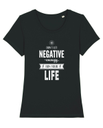 Negative energy Tricou mânecă scurtă guler larg fitted Damă Expresser