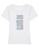 No quote Tricou mânecă scurtă guler larg fitted Damă Expresser