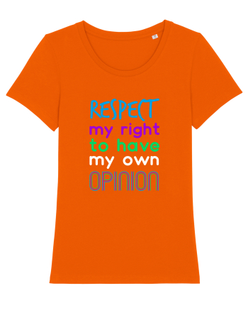 My own opinion Bright Orange
