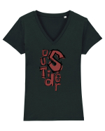 Outsider Tricou mânecă scurtă guler V Damă Evoker