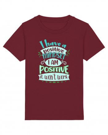 Positive mindset Burgundy