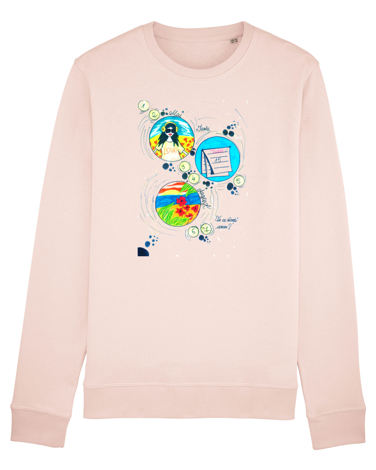 Bluză mânecă lungă Unisex Rise Candy Pink