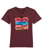 Raise your vibration Tricou mânecă scurtă guler V Bărbat Presenter
