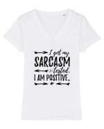 Sarcasm Tricou mânecă scurtă guler V Damă Evoker