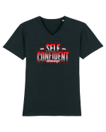 Self confident Tricou mânecă scurtă guler V Bărbat Presenter