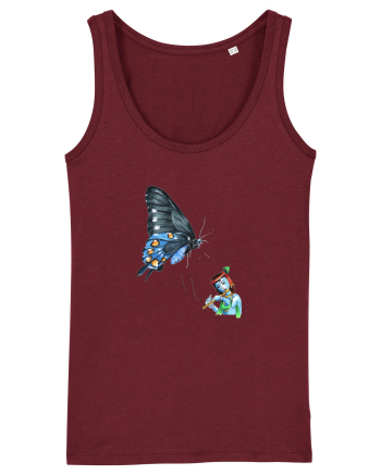 Butterfly music Burgundy