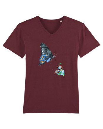 Butterfly music Burgundy