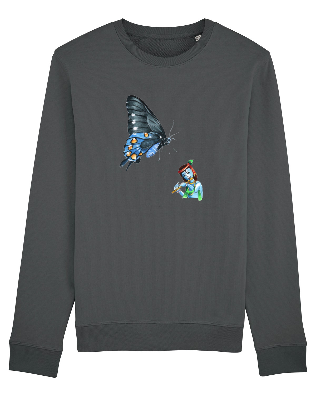 Bluză mânecă lungă Unisex Rise Anthracite