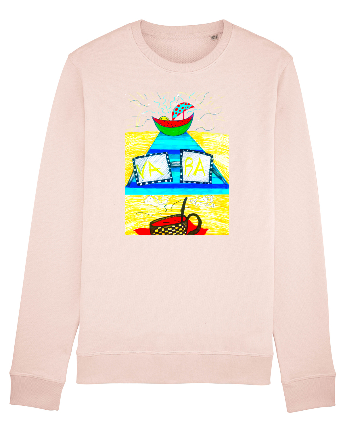 Bluză mânecă lungă Unisex Rise Candy Pink
