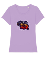 Shine bright Tricou mânecă scurtă guler larg fitted Damă Expresser