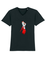 Red shoes Tricou mânecă scurtă guler V Bărbat Presenter