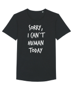 Can`t human - alb Tricou mânecă scurtă guler larg Bărbat Skater