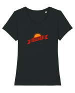 Spirited Tricou mânecă scurtă guler larg fitted Damă Expresser
