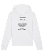 I am a human being Hanorac Unisex Drummer