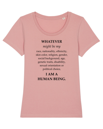 I am a human being Canyon Pink