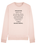 I am a human being Bluză mânecă lungă Unisex Rise