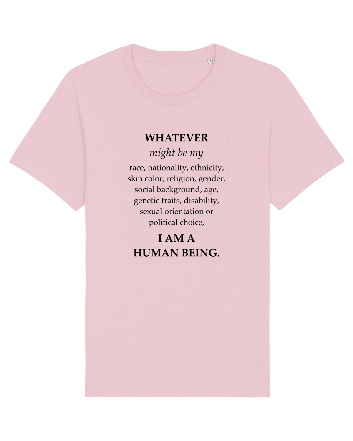 Tricou mânecă scurtă Unisex Rocker Cotton Pink