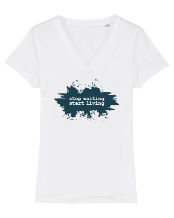 stop waiting start living White