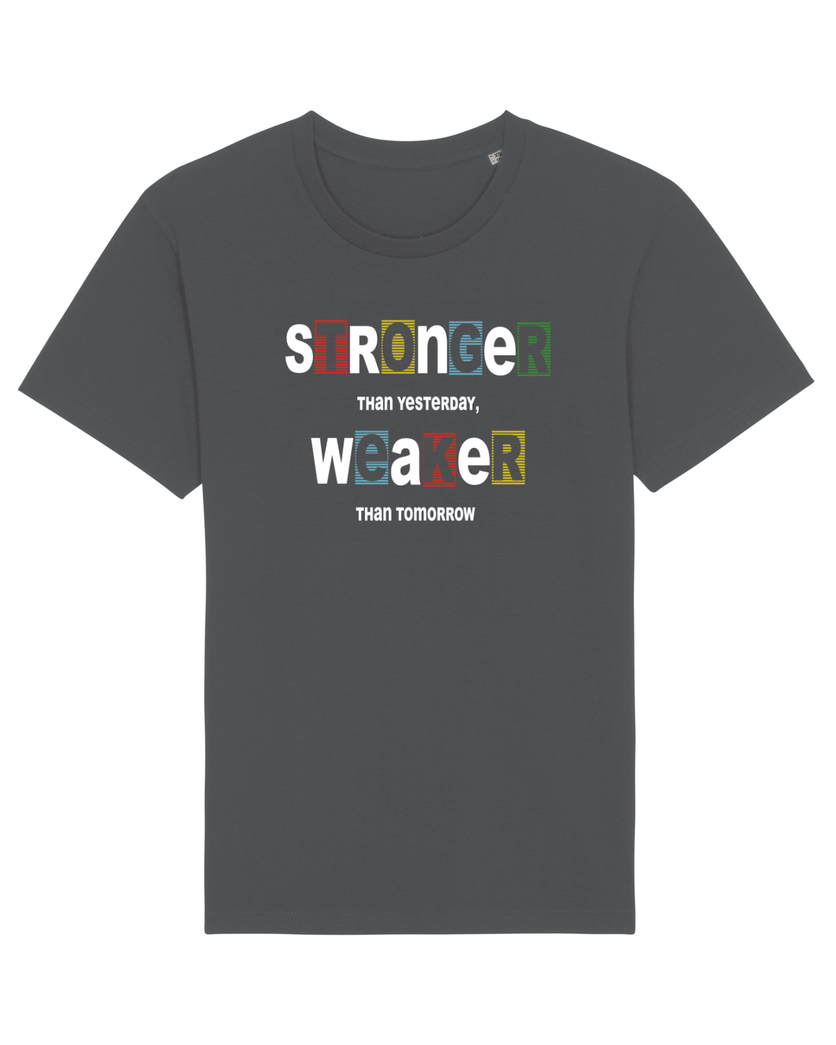 Tricou mânecă scurtă Unisex Rocker Anthracite