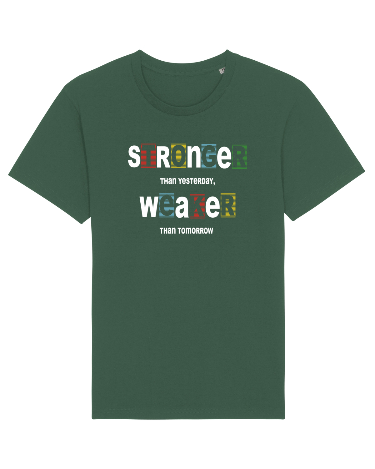 Tricou mânecă scurtă Unisex Rocker Bottle Green