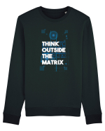 Think outside the matrix Bluză mânecă lungă Unisex Rise