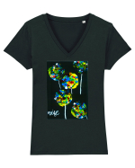 Vise Tricou mânecă scurtă guler V Damă Evoker