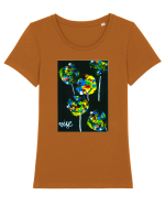 Vise Tricou mânecă scurtă guler larg fitted Damă Expresser