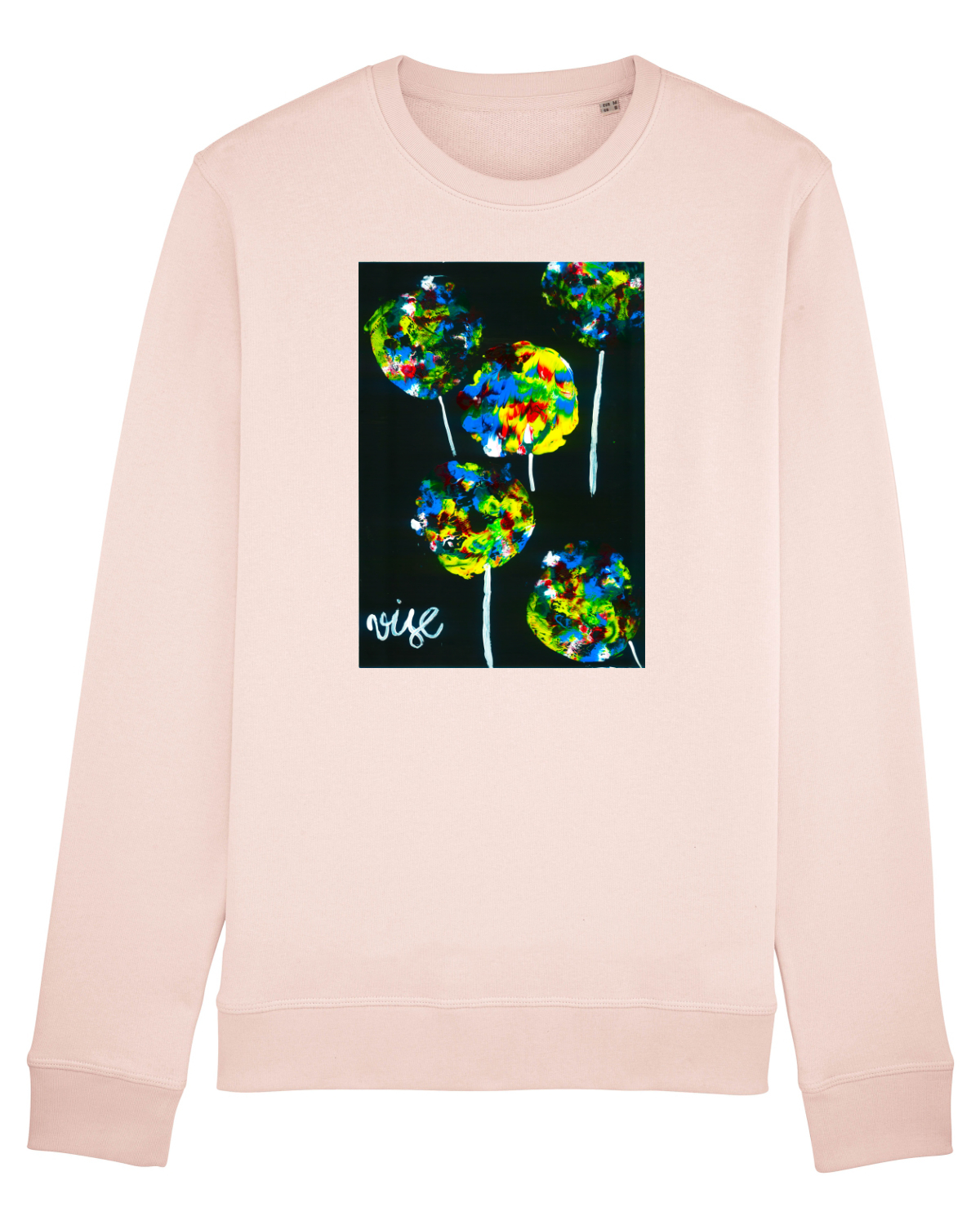 Bluză mânecă lungă Unisex Rise Candy Pink