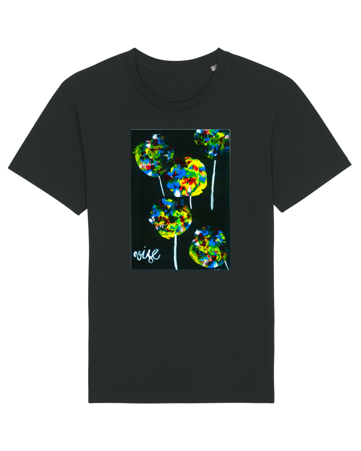 Tricou mânecă scurtă Unisex Rocker Black