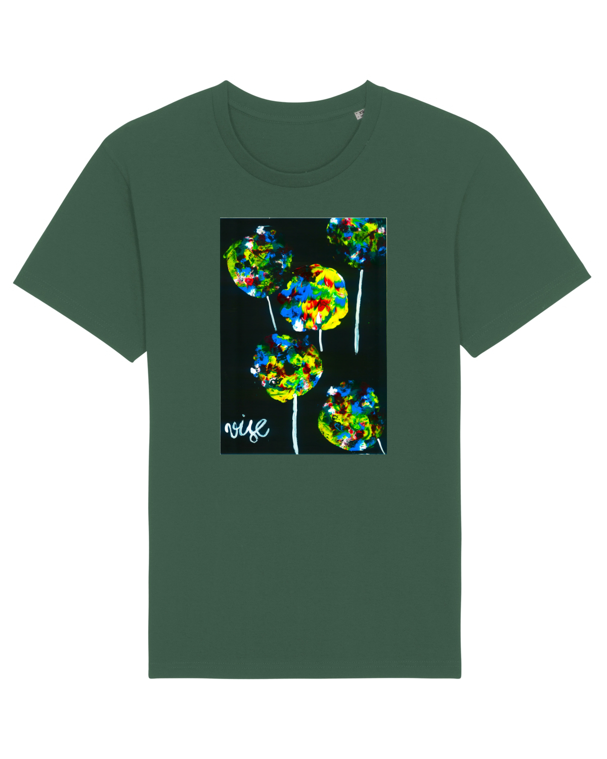 Tricou mânecă scurtă Unisex Rocker Bottle Green