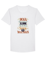 Yoga Tricou mânecă scurtă guler larg Bărbat Skater