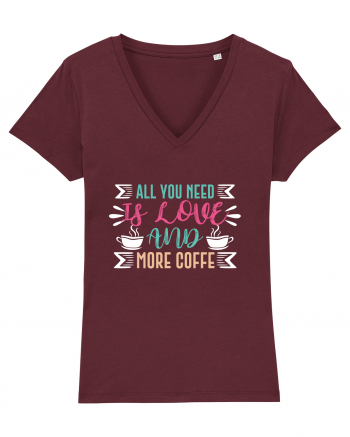 All You Need Is Love And More Coffee Burgundy
