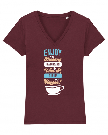 Blessing With A Coffee Burgundy