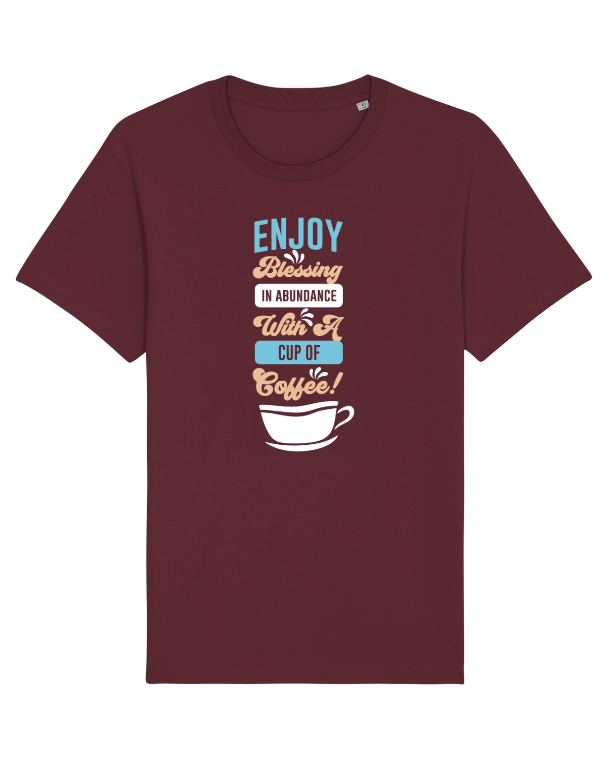 Tricou mânecă scurtă Unisex Rocker Burgundy