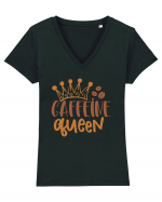 Caffeine Queen Tricou mânecă scurtă guler V Damă Evoker