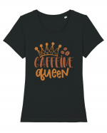 Caffeine Queen Tricou mânecă scurtă guler larg fitted Damă Expresser