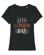 Coffee Bar Tricou mânecă scurtă guler larg fitted Damă Expresser