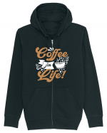 Coffee For Life Hanorac cu fermoar Unisex Connector