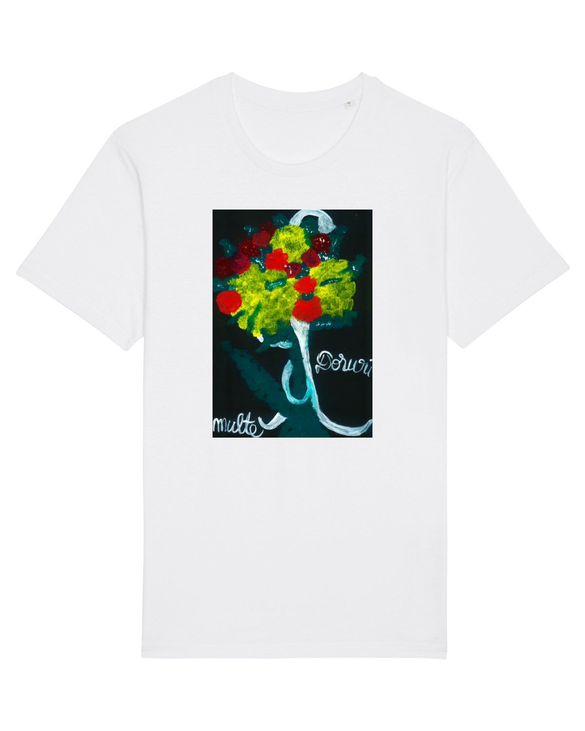Tricou mânecă scurtă Unisex Rocker White