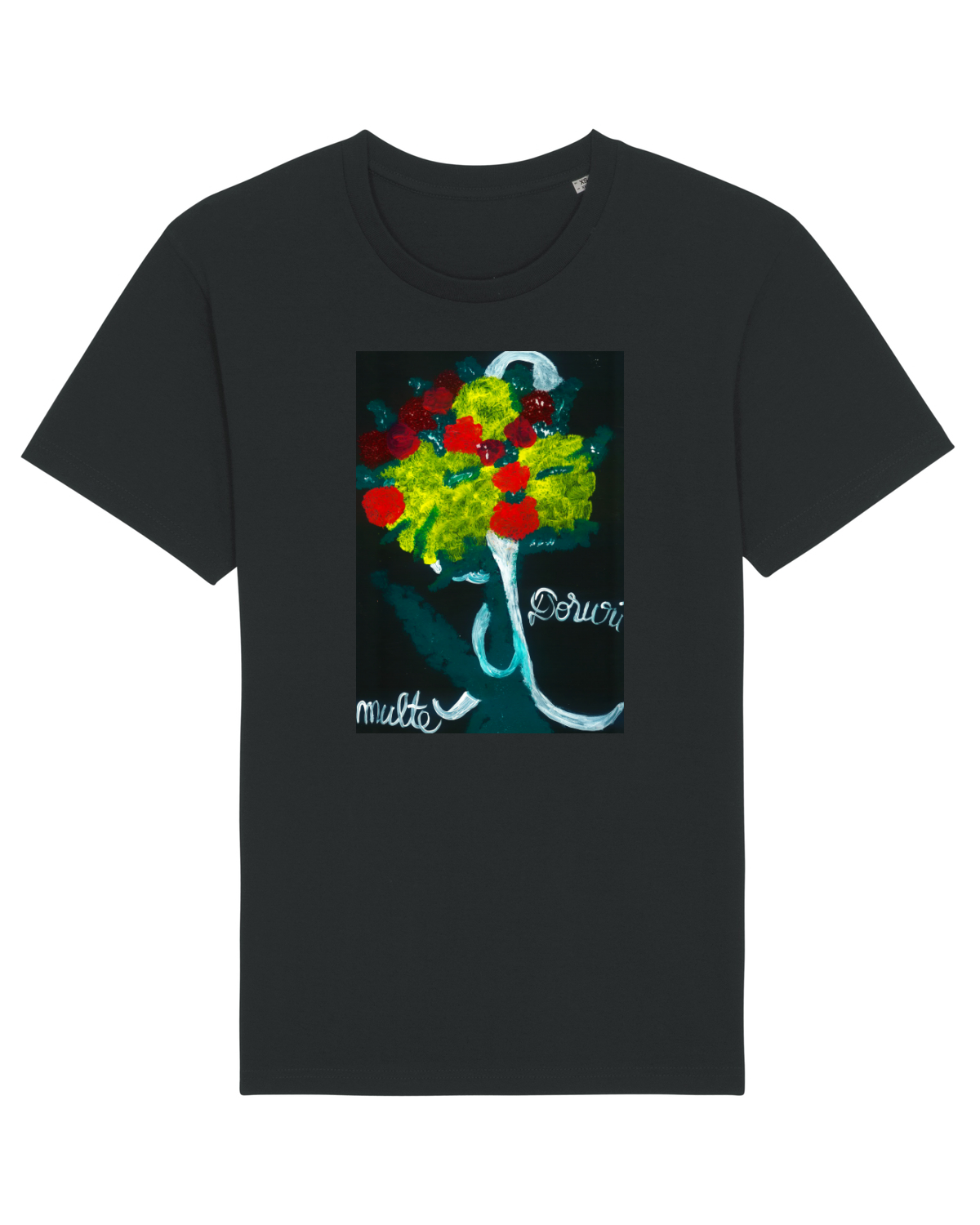 Tricou mânecă scurtă Unisex Rocker Black