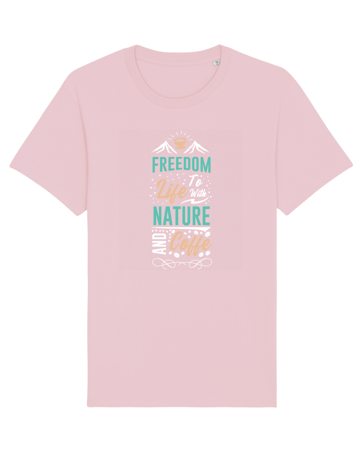 Tricou mânecă scurtă Unisex Rocker Cotton Pink