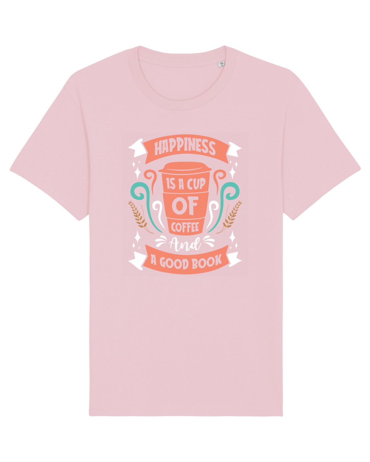 Tricou mânecă scurtă Unisex Rocker Cotton Pink