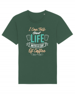 I Can Talk About Life With A Cup Of Coffee Tricou mânecă scurtă Unisex Rocker